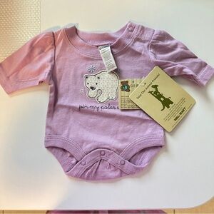 George Purple Bodysuit with Cartoon Design